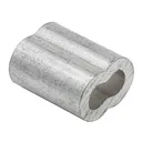 [MAHG-4] HOUR GLASS SWAGE SLEEVE ALUMINUM 1/8" FERRULE